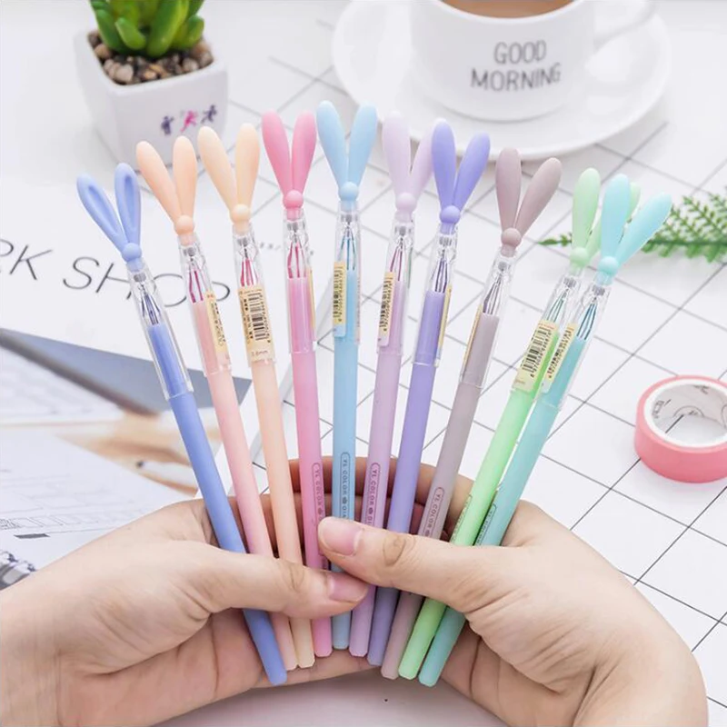 Rabbit Ear Erasable Gel Pens 12 Different Colored 0.5mm Diamond Head Black Ink Pen Office Stationery and School Supplies 1PCS
Rabbit Ear Erasable Gel Pens 12 Different Colored 0.5mm Diamond Head Black Ink Pen Office Stationery and School Supplies 1PCS