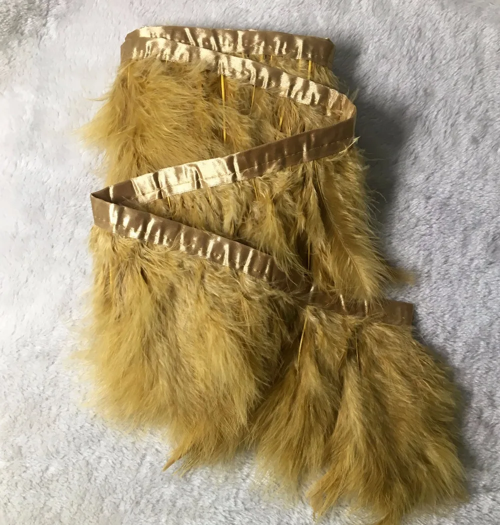 10Meters/lot 5-6inch Gold Feather Trims Dress Feather For Sewing Turkey Fringe with Satin Fibbon Costumes Feather Carfts
10Meters/lot 5-6inch Gold Feather Trims Dress Feather For Sewing Turkey Fringe with Satin Fibbon Costumes Feather Carfts
