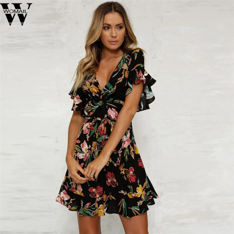 Women's Short Sleeve Floral Midi Dress Summer Party Maxi Beach Dresses drop ship c7125
Women's Short Sleeve Floral Midi Dress Summer Party Maxi Beach Dresses drop ship c7125