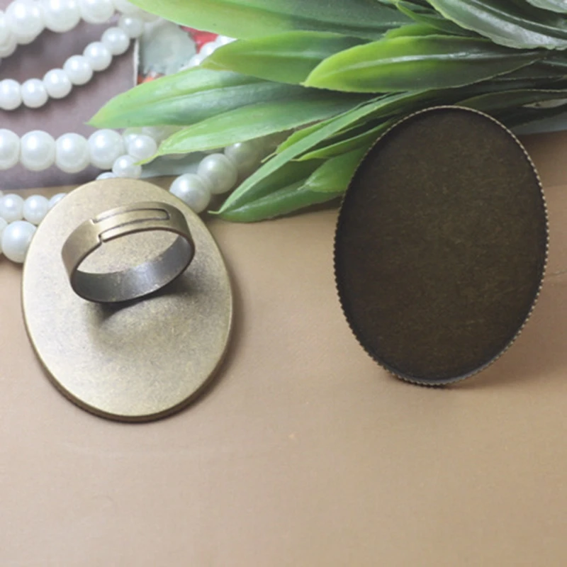 30x40mm 5pcs Bronze Plated Adjustable Rings Base Cabochon Settings Bezel Tray Ring Blank Base Cabochon Cameo DIY Ring(05152)
30x40mm 5pcs Bronze Plated Adjustable Rings Base Cabochon Settings Bezel Tray Ring Blank Base Cabochon Cameo DIY Ring(05152)