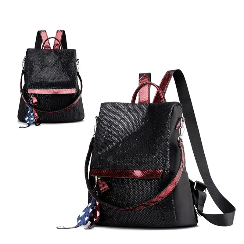Large Nylon Backpack Women Large-capacity Sequin Backpack Outdoor Traveling Sports Bag LXX9
Large Nylon Backpack Women Large-capacity Sequin Backpack Outdoor Traveling Sports Bag LXX9