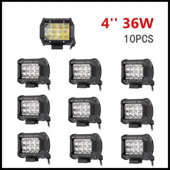 4'' 36W X 10pieces LED Light Bar for Work Driving Boat Car Truck 4x4 SUV ATV Off Road Fog Lamp 12V 24V AUTO LED LIGHT SPOT BEAM
4'' 36W X 10pieces LED Light Bar for Work Driving Boat Car Truck 4x4 SUV ATV Off Road Fog Lamp 12V 24V AUTO LED LIGHT SPOT BEAM