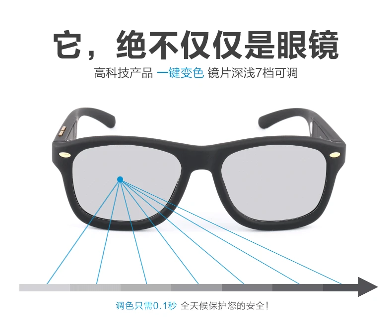 From RU 2018 LCD Sunglasses Polarized Sunglasses Men Adjustable Darkness with Liquid Crystal Lenses Original Design Magic 1