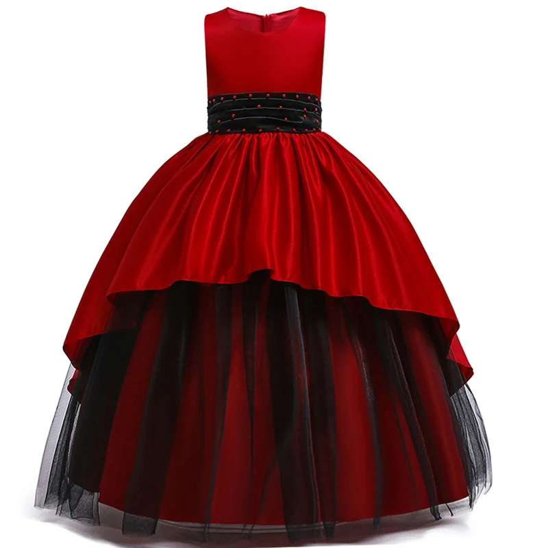 Flower Girl Long Gown Satin Beading Princess Party Dress Children Formal Clothes Kids Dresses for Girls Wedding Evening Clothing
Flower Girl Long Gown Satin Beading Princess Party Dress Children Formal Clothes Kids Dresses for Girls Wedding Evening Clothing