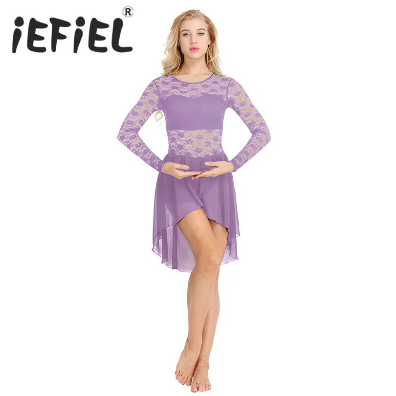 New Arrival Women Adults Girls Long Sleeve Floral Lace Asymmetric Chiffon Leotard Bodysuit Ballet Dance Tutu Tulle Dancing Dress
New Arrival Women Adults Girls Long Sleeve Floral Lace Asymmetric Chiffon Leotard Bodysuit Ballet Dance Tutu Tulle Dancing Dress