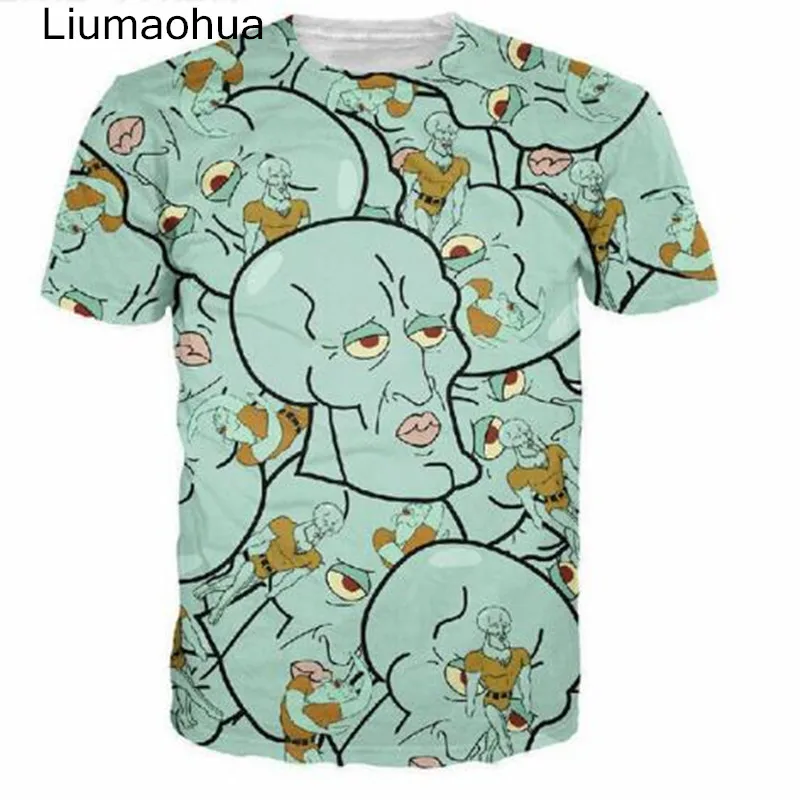 Liumaohua 2018 New Harajuku tshirt Cartoon Handsome Squidward Printed 3d t shirt men/women Short Sleeve Tops funny t-shirt
Liumaohua 2018 New Harajuku tshirt Cartoon Handsome Squidward Printed 3d t shirt men/women Short Sleeve Tops funny t-shirt