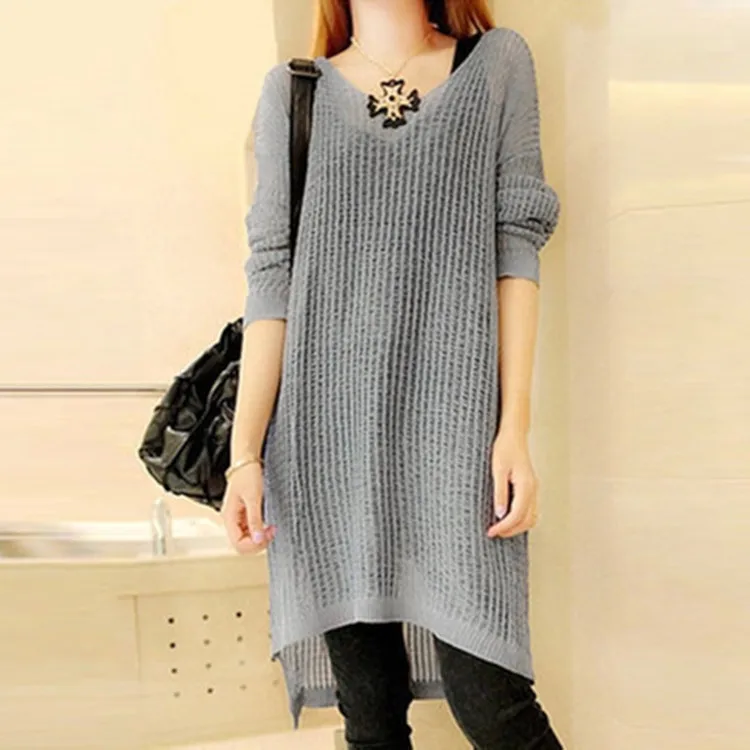 2019 Summer New Women Long Sleeve Hollow Out Solid Long Sweaters Casual Thin Loose Pullovers Sweater
2019 Summer New Women Long Sleeve Hollow Out Solid Long Sweaters Casual Thin Loose Pullovers Sweater