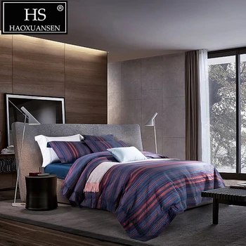 HS 120S Blue Rust Red Purple Stripes Pattern Jacquard 4pcs Comforter Bedding Sets British Style Bed Linen Set King Size Bed Set
HS 120S Blue Rust Red Purple Stripes Pattern Jacquard 4pcs Comforter Bedding Sets British Style Bed Linen Set King Size Bed Set