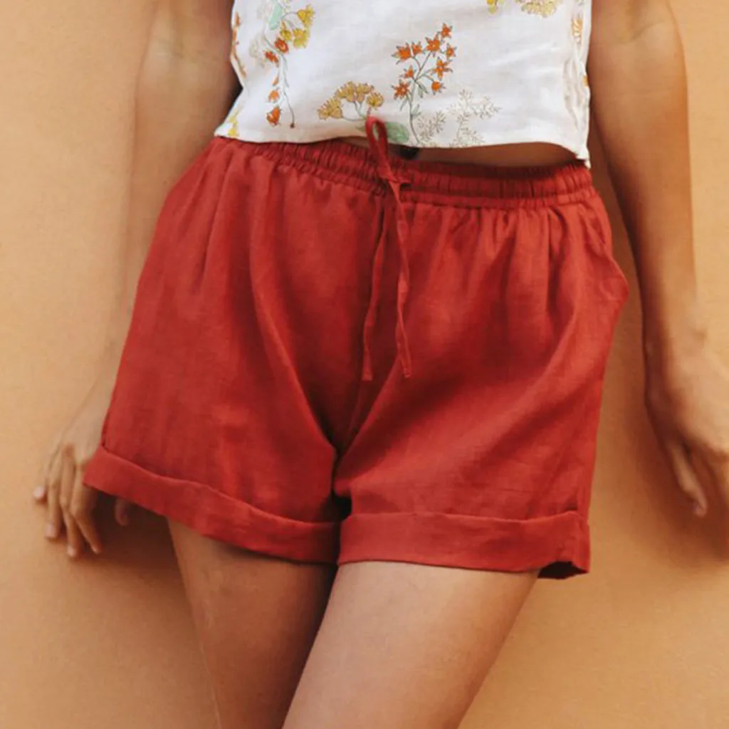 Fashion Women Summer Solid Lace Up Cotton And Linen Pockets Casual Short Pants spodenki damskie short feminino denim shorts
Fashion Women Summer Solid Lace Up Cotton And Linen Pockets Casual Short Pants spodenki damskie short feminino denim shorts