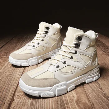 Fashion men's Vulcanized Shoes High Quality Autumn winter high top Men Sneakers Footwears Casual Shoes Male Lace-up Man Shoes
Fashion men's Vulcanized Shoes High Quality Autumn winter high top Men Sneakers Footwears Casual Shoes Male Lace-up Man Shoes