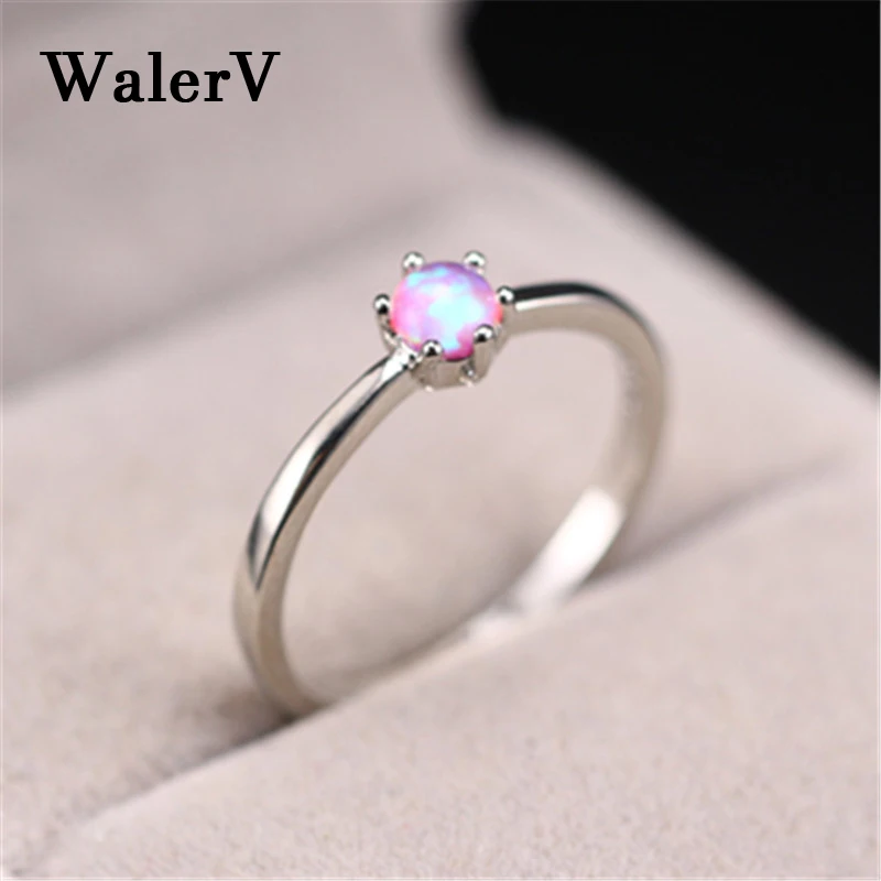 WalerV 925 Sterling Silver Black Gold Ring for Women Set Simple Charm Circular Pink Fire Opal Stone Wedding Engagement Jewelry
WalerV 925 Sterling Silver Black Gold Ring for Women Set Simple Charm Circular Pink Fire Opal Stone Wedding Engagement Jewelry