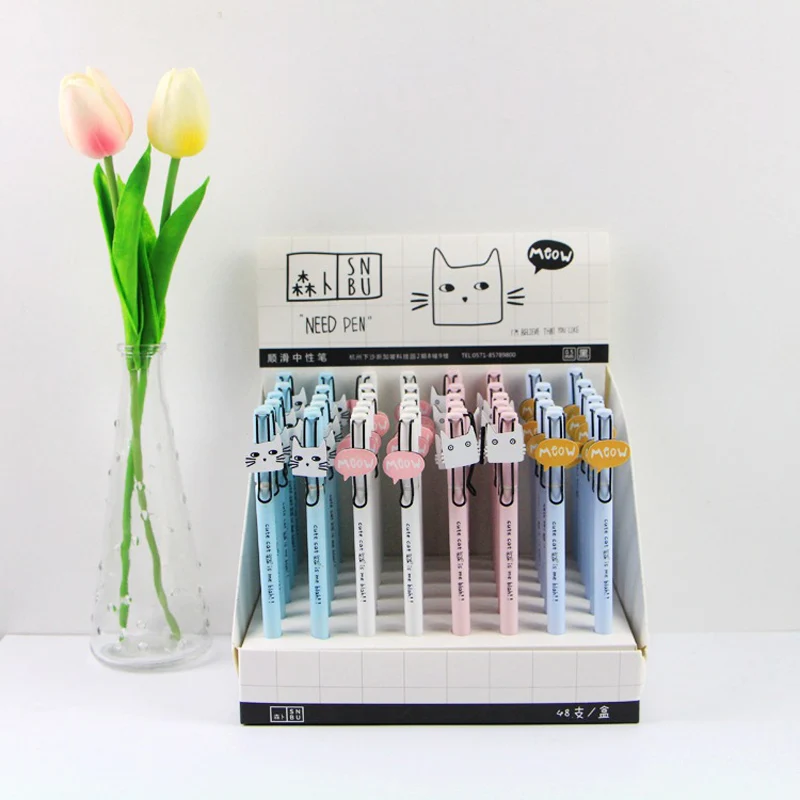 10pcs/lot Kawaii Cat Meow Gel Pen Rollerball Pen Chucky Clip Pen School Office Supply Student Stationery
10pcs/lot Kawaii Cat Meow Gel Pen Rollerball Pen Chucky Clip Pen School Office Supply Student Stationery