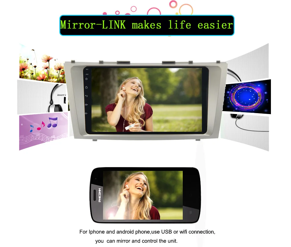 Android 6.0 DVD Toyota Camry 2007-2011 GPS 4