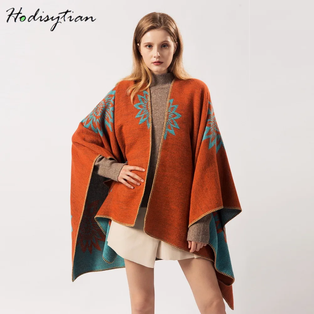 Hodisytian Fashion 2019 Winter Autumn Women Cloak Poncho Wool Cashmere Capes Shawl Cloak Clasp Vintage Floral Print Scarf
Hodisytian Fashion 2019 Winter Autumn Women Cloak Poncho Wool Cashmere Capes Shawl Cloak Clasp Vintage Floral Print Scarf