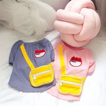 New Simple Fashion 100% Cotton Pet Clothes Japanese School Uniform Cute Bag T-shirt for Fascinating Schnauzer Teddy Fat Dog
New Simple Fashion 100% Cotton Pet Clothes Japanese School Uniform Cute Bag T-shirt for Fascinating Schnauzer Teddy Fat Dog