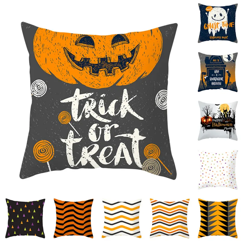 Fuwatacchi Happy Halloween Cushion Cover Geometric Pillows Cover Throw Pillowcase for Home Sofa Decorative Pillows 45*45cm
Fuwatacchi Happy Halloween Cushion Cover Geometric Pillows Cover Throw Pillowcase for Home Sofa Decorative Pillows 45*45cm