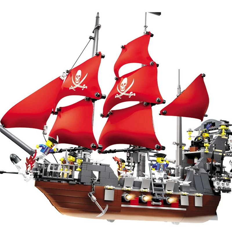 New Pirates of the Caribbean Boat The Black beard 16006 16009 Model Sets Kids Buildings Blocks Toys For Children
New Pirates of the Caribbean Boat The Black beard 16006 16009 Model Sets Kids Buildings Blocks Toys For Children