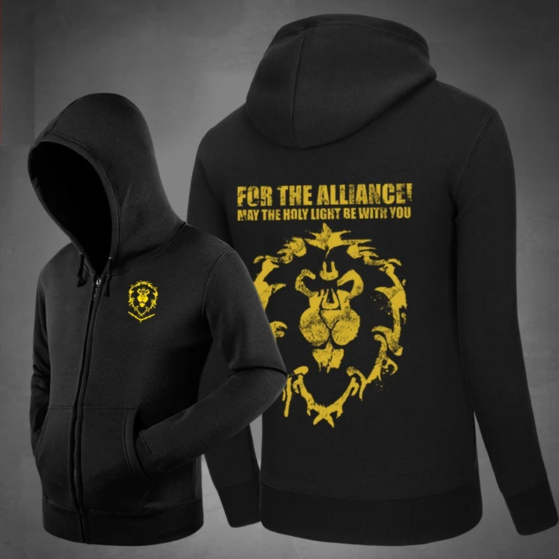 2017 WOW Unisex Cotton Zipper Coat Alliance Shield Hoodies Side pockets Hoody Sweatshirts Outerwear
2017 WOW Unisex Cotton Zipper Coat Alliance Shield Hoodies Side pockets Hoody Sweatshirts Outerwear