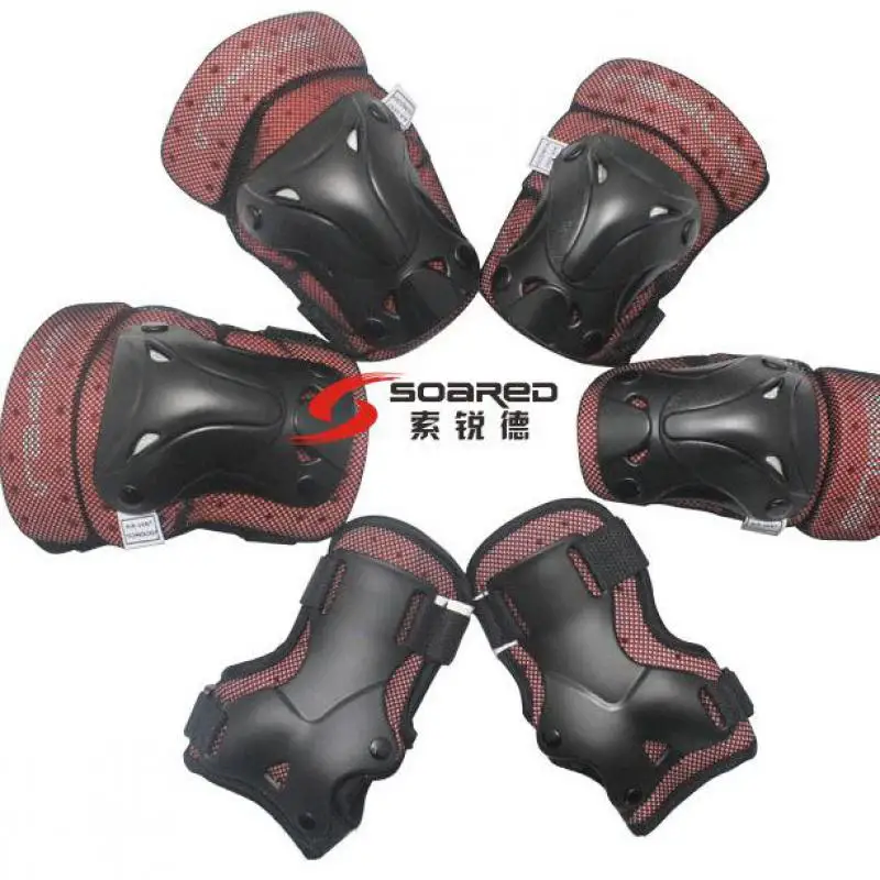 Lot of 3 sets Kid/'s Roller Blading Wrist Elbow Knee Pads Blades Guard 6 PCS Set