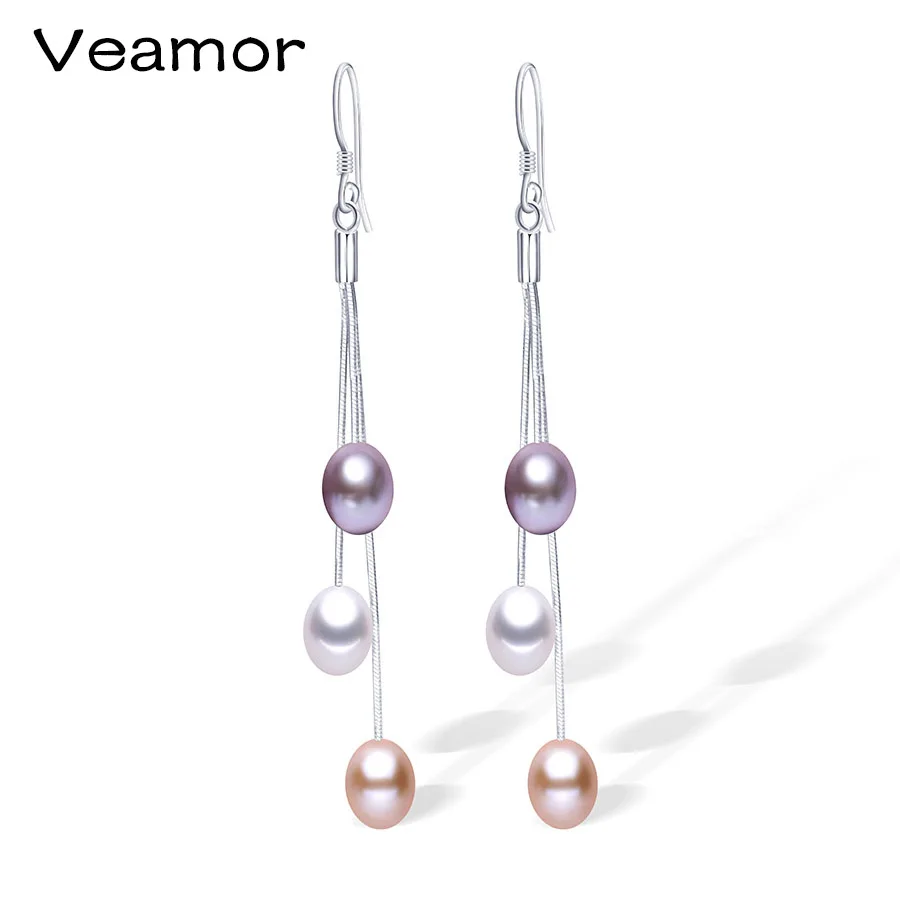 Veamor Long Drop Earrings 925 Sterling Silver Jewelry High Quality Pure Pearl Earrings For Women Statement Earring Elegant Gift
Veamor Long Drop Earrings 925 Sterling Silver Jewelry High Quality Pure Pearl Earrings For Women Statement Earring Elegant Gift