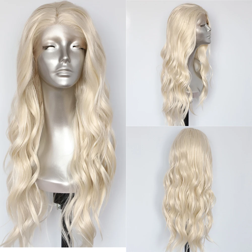 Lvcheryl Natural Long Wavy Platinum White Blonde Hand Tied Full Density Heat Resistant Hair Synthetic Lace Front Wigs for Women
Lvcheryl Natural Long Wavy Platinum White Blonde Hand Tied Full Density Heat Resistant Hair Synthetic Lace Front Wigs for Women