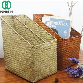WHISM Rattan Storage Basket Handmade Makeup Organizer Remote Control Holder Cellphone Stand Flower Basket Seagrass Storage Boxes
WHISM Rattan Storage Basket Handmade Makeup Organizer Remote Control Holder Cellphone Stand Flower Basket Seagrass Storage Boxes