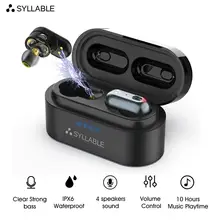 Original SYLLABLE S101 bluetooth V5.0 bass earphones wireless headset noise reduction SYLLABLE S101 Volume control earbuds Original SYLLABLE S101 bluetooth V5.0 bass earphones wireless headset noise reduction SYLLABLE S101 Volume control earbuds