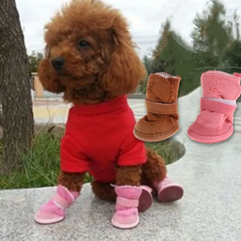 4Pcs Pet Boots Fleece Warm Winter Soft Comfortable Dog Puppy Shoes Cute Snow Walking Shoe Sneakers Products Dog Shoes
4Pcs Pet Boots Fleece Warm Winter Soft Comfortable Dog Puppy Shoes Cute Snow Walking Shoe Sneakers Products Dog Shoes