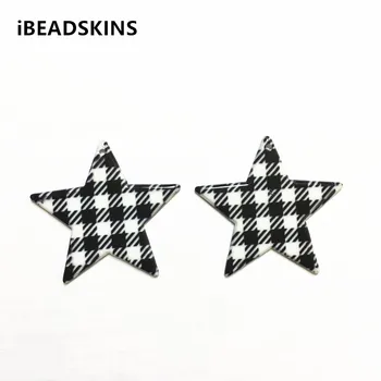 New arrival! 38x37mm 100pcs/lot star-shape acrylic black and white patter print charms for earring/Jewelry making(As shown)
New arrival! 38x37mm 100pcs/lot star-shape acrylic black and white patter print charms for earring/Jewelry making(As shown)