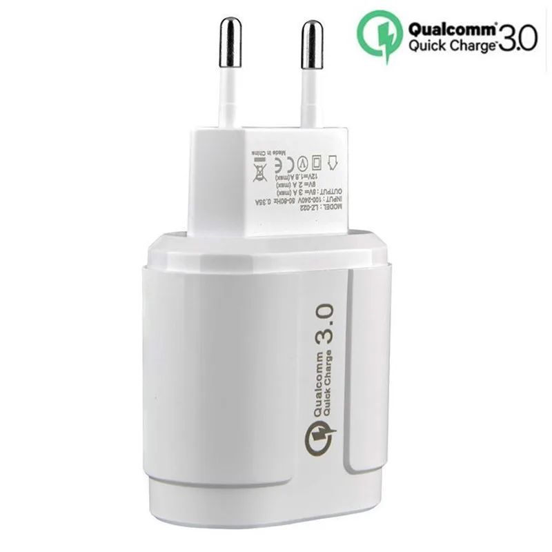 USB Charger Quick Charge 3.0 Mobile Phone Charger for iPhone Fast QC3.0 Charger for Huawei Samsung Galaxy S9+ S10 Plus USB Cable
USB Charger Quick Charge 3.0 Mobile Phone Charger for iPhone Fast QC3.0 Charger for Huawei Samsung Galaxy S9+ S10 Plus USB Cable