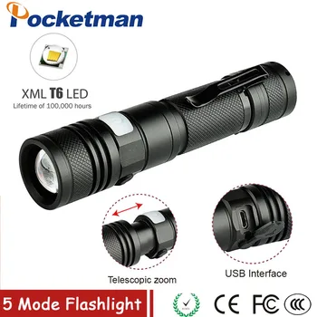 High Power LED Flashlight Tactical Flashlight Waterproof 5Mode Flashlight For Camping, Hiking, Hunting, Powered By 18650Battery
High Power LED Flashlight Tactical Flashlight Waterproof 5Mode Flashlight For Camping, Hiking, Hunting, Powered By 18650Battery