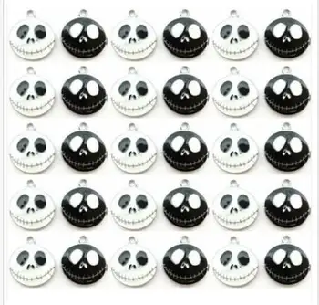 50pcs Cartoon Nightmare Before Christmas black white Metal Charm Necklace earrings Key chain Pendants DIY Jewelry Making
50pcs Cartoon Nightmare Before Christmas black white Metal Charm Necklace earrings Key chain Pendants DIY Jewelry Making