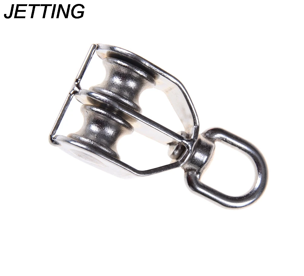 JETTING M15 Durable Swivel 304 Stainless Steel Double Sheave Wire Rope Pulley Block Chain Traction Wheel
JETTING M15 Durable Swivel 304 Stainless Steel Double Sheave Wire Rope Pulley Block Chain Traction Wheel