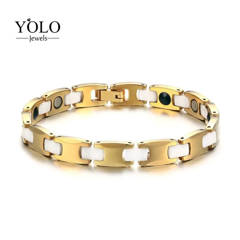 Men's Stainless Steel Magnetic Fashion Bracelet Never-oxidize Hypo-allergenic Release Negative Ions Bracelet Gift for Boyfriend
Men's Stainless Steel Magnetic Fashion Bracelet Never-oxidize Hypo-allergenic Release Negative Ions Bracelet Gift for Boyfriend