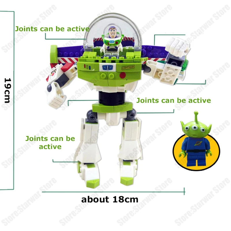 Compatible Original Buzzed Blocks Set 243Pcs+ Toy Story 3 Lightyear Space Mech Building Bricks Movie 2 Toys For Children
Compatible Original Buzzed Blocks Set 243Pcs+ Toy Story 3 Lightyear Space Mech Building Bricks Movie 2 Toys For Children