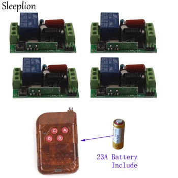 Sleeplion 220V 10A 4 Way Remote Wireless Switches Universal Remote Control Light Wireless Switch 220V 433MHz 315MHz 4 Receiver
Sleeplion 220V 10A 4 Way Remote Wireless Switches Universal Remote Control Light Wireless Switch 220V 433MHz 315MHz 4 Receiver