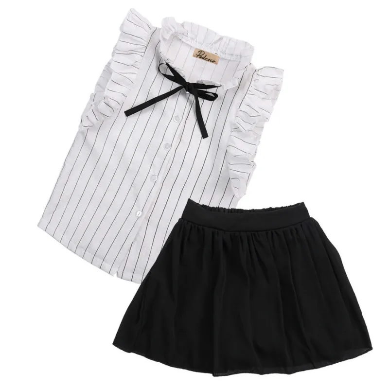 FOCUSNORM 2pcs!!Hot Baby Girls Kids Ruffles Sleeveless Bownot Shirt Tops+Short Skirts Outfits Summer Clothes
FOCUSNORM 2pcs!!Hot Baby Girls Kids Ruffles Sleeveless Bownot Shirt Tops+Short Skirts Outfits Summer Clothes