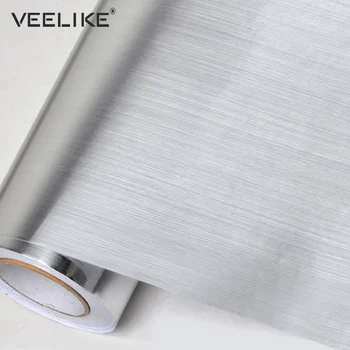 Silver Brush Vinyl Self Adhesive Wallpaper Appliance Furniture Waterproof PVC Wall Sticker For Kitchen Dishwasher Contact Paper
Silver Brush Vinyl Self Adhesive Wallpaper Appliance Furniture Waterproof PVC Wall Sticker For Kitchen Dishwasher Contact Paper