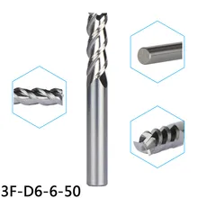 5pcs/D6-6-50 Milling cutters for Aluminum Tungsten Steel End Mills CNC Tools 3-Flute End mills Router bits, suit for Aluminum
5pcs/D6-6-50 Milling cutters for Aluminum Tungsten Steel End Mills CNC Tools 3-Flute End mills Router bits, suit for Aluminum