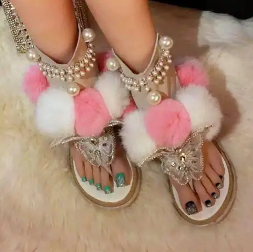 Beauty Mixed Color Fur Gladiator Sandals Women Flats Wedges Dress Shoes 2018 Summer New Ankle Boots Luxury Crystal Sandals Woman
Beauty Mixed Color Fur Gladiator Sandals Women Flats Wedges Dress Shoes 2018 Summer New Ankle Boots Luxury Crystal Sandals Woman