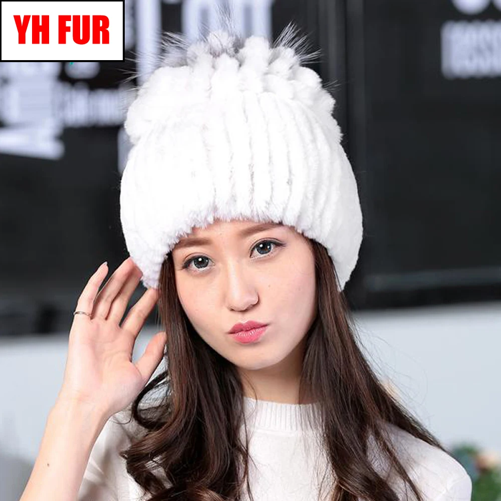 New Fashion Women Genuine Rex Rabbit Fur Hat Winter Warm Rex Rabbit Fur Cap Striped Head Top Flower Fox Fur Real Fur Knitted Cap
New Fashion Women Genuine Rex Rabbit Fur Hat Winter Warm Rex Rabbit Fur Cap Striped Head Top Flower Fox Fur Real Fur Knitted Cap