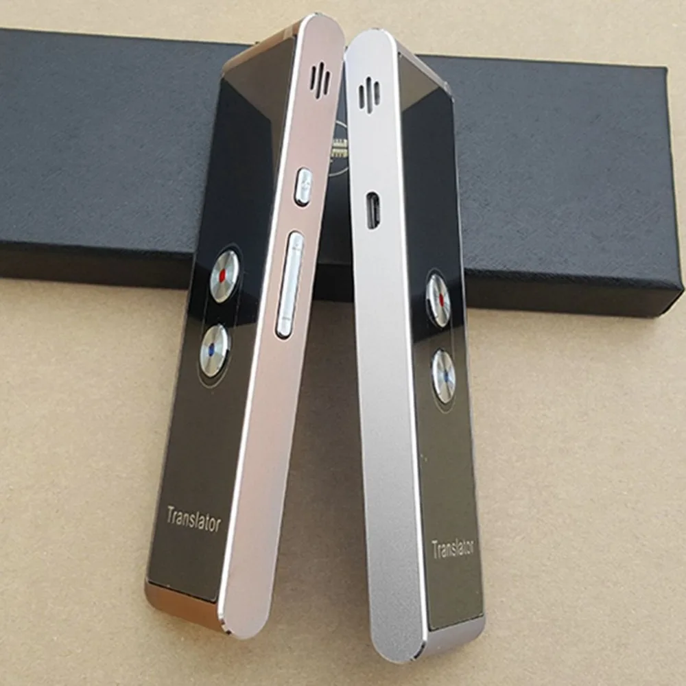 T8 Portable Smart Instant Voice Translator Two-Way Real Time 30 Languages Translation For Learning Business Meeting
T8 Portable Smart Instant Voice Translator Two-Way Real Time 30 Languages Translation For Learning Business Meeting