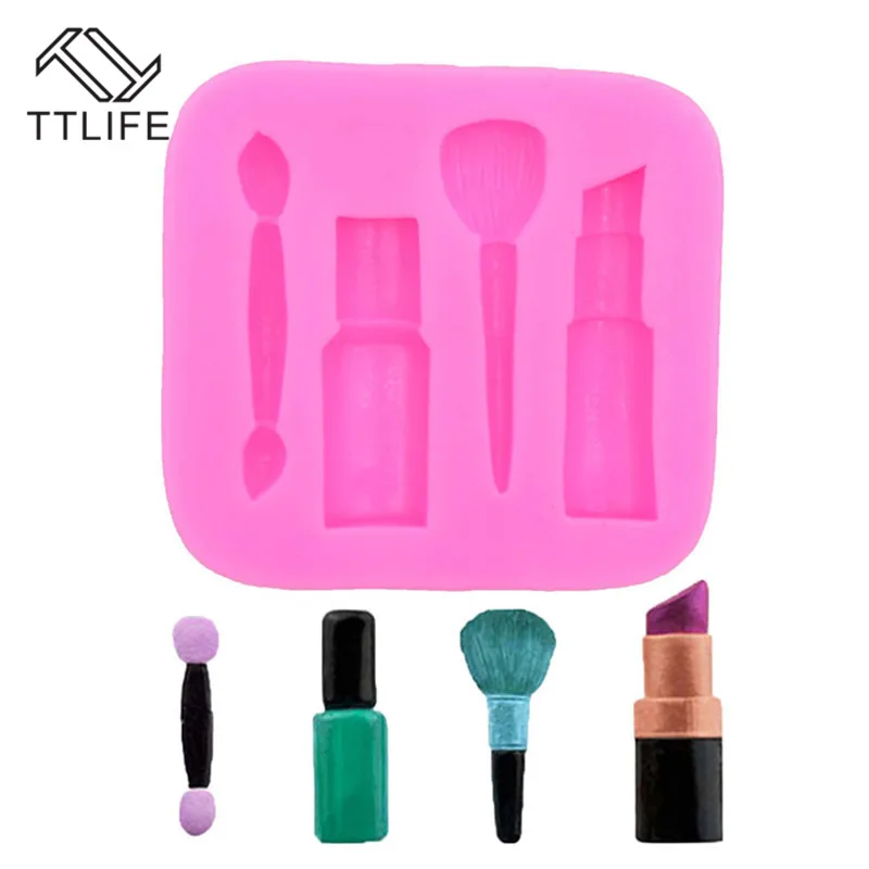 Makeup Tools Lipstick Nail Polish Chocolate Party DIY Fondant Cake Decorating Tools Silicone Mold Dessert Moulds Pastry Tools
Makeup Tools Lipstick Nail Polish Chocolate Party DIY Fondant Cake Decorating Tools Silicone Mold Dessert Moulds Pastry Tools