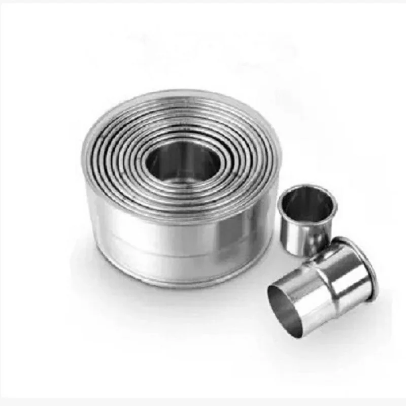 12pcs Cutter Set Stainless Steel Round Cutting Mould Cake Decoration Tool Cookie Cutter Cookie Tools Cake Molds Pastry Tools
12pcs Cutter Set Stainless Steel Round Cutting Mould Cake Decoration Tool Cookie Cutter Cookie Tools Cake Molds Pastry Tools