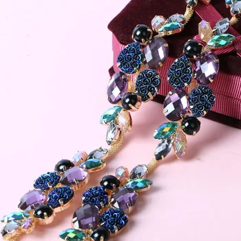 Free shipping 1 yard Purple grape fancy flatback sew on rhinestones chain Clothing/bags/shoes diy accessories HZLPT
Free shipping 1 yard Purple grape fancy flatback sew on rhinestones chain Clothing/bags/shoes diy accessories HZLPT