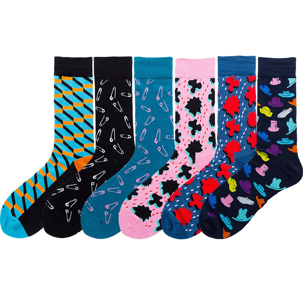 PEONFLY New 2019 Autumn Winter Men Happy Socks Funny Pin Hat Geometry Pattern Socks Men Combed Cotton Calcetines Largos Hombre
PEONFLY New 2019 Autumn Winter Men Happy Socks Funny Pin Hat Geometry Pattern Socks Men Combed Cotton Calcetines Largos Hombre