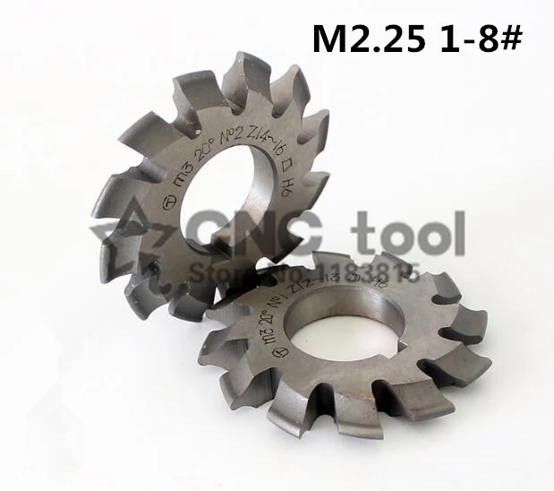 Free shipping 1PCS M2.25 Modulus PA20 degrees NO.1-NO.8 HSS Gear Milling cutter Gear cutting tools
Free shipping 1PCS M2.25 Modulus PA20 degrees NO.1-NO.8 HSS Gear Milling cutter Gear cutting tools