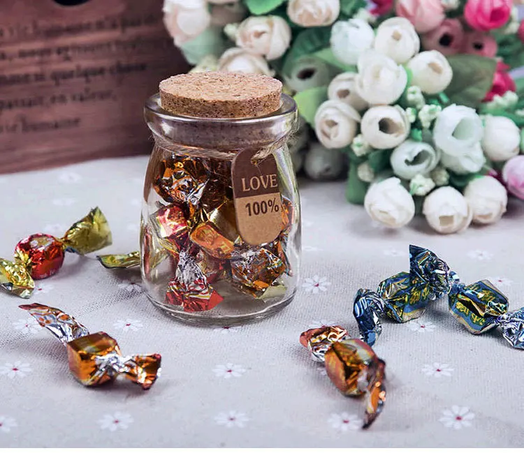 10pcs/lot 100ML Pudding Bottle Mini Messages Wishing Glass Candy Bottle For Wedding Pendants Clear Transparent Bottles With Cork
10pcs/lot 100ML Pudding Bottle Mini Messages Wishing Glass Candy Bottle For Wedding Pendants Clear Transparent Bottles With Cork