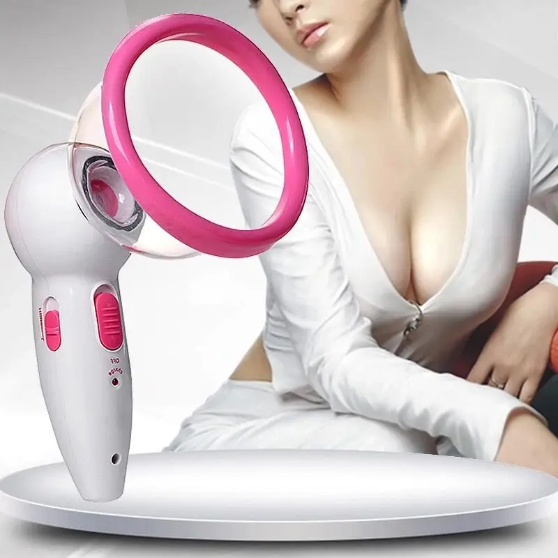 Rechargeable Electric Breast Massager Double Cup Breast Enhancement Instrument Pump Device Breasts Beauty Instrument