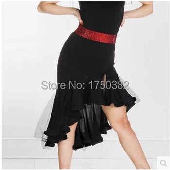 New arrival Latin dance costume sexy gauze Irregular latin dance skirt 3kinds of colors women latin dance competition skirt 
New arrival Latin dance costume sexy gauze Irregular latin dance skirt 3kinds of colors women latin dance competition skirt